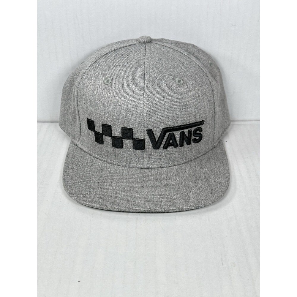 Vans Trecker Adjustable Snapback Hat Mens Gray Cap One Size BRAND NEW